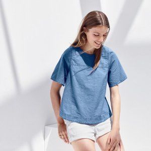 J. Crew Swing Top in Spanish Indigo